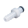 PMC Connector, Insert, Non-Valved, Barbed - Fits 1/8 inch ID Tubing (0.125 inch, 3.18 mm) - PMC2202
