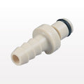 PMC12 Connector, Insert, Non-Valved, Barbed - Fits 1/4 inch ID Tubing (0.25 inch, 6.35 mm) - PMC220412