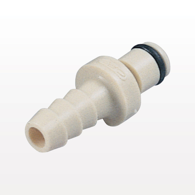 PMC12 Connector, Insert, Non-Valved, Barbed - Fits 1/4 inch ID Tubing (0.25 inch, 6.35 mm) - PMC220412