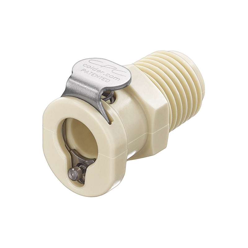 PMC12 Connector, Body, Valved, Threaded - 1/4 inch NPT - PMCD100412