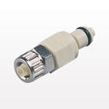 PMC12 Connector, Insert, Valved, Ferruleless - Fits 0.17 inch ID x 1/4 inch OD (0.17 inch x 0.25 inch, 4.32 mm x 6.35 mm) - PMCD200412