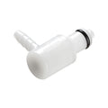 PMC Connector, Elbow Insert, Valved, Barbed - Fits 1/8 inch ID Tubing (0.125 inch, 3.18 mm) - PMCD2302