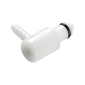 PMC Connector, Elbow Insert, Valved, Barbed - Fits 1/4 inch ID Tubing (0.25 inch, 6.35 mm) - PMCD2304