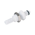 PMC Connector, Panel Mount Insert, Valved, Barbed - Fits 1/8 inch ID Tubing (0.125 inch, 3.18 mm) - PMCD4202