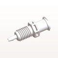 Panel Mount, Female Luer Lock, Barbed, White, 100/Bag - 1/4-28 UNF Thread; Fits 1/16 inch ID Tubing (0.063 inch, 1.59 mm) - PMLF2130