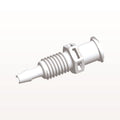 Panel Mount, Female Luer Lock, Barbed, White, 100/Bag - 1/4-28 UNF Thread; Fits 3/32 inch ID Tubing (0.094 inch, 2.38 mm) - PMLF3130