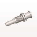 Panel Mount, Female Luer Lock, Barbed, Natural, 100/Bag - 1/4-28 UNF Thread; Fits 1/8 inch ID Tubing (0.125 inch, 3.18 mm) - PMLF41