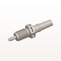 Panel Mount, Male Luer Slip, Barbed, Natural, 100/Bag - 1/4-28 UNF Thread; Fits 1/16 inch ID Tubing (0.063 inch, 1.59 mm) - PMLM21