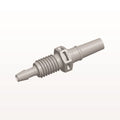 Male Luer Slip to Panel Mount with Barb, Natural, 100/Bag - 1/4-28 UNF Thread; Fits 3/32 inch ID Tubing (0.094 inch, 2.38 mm) - PMLM31