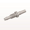 Male Luer Slip to Panel Mount with Barb, Natural, 100/Bag - 1/4-28 UNF Thread; Fits 1/8 inch ID Tubing (0.125 inch, 3.18 mm) - PMLM41