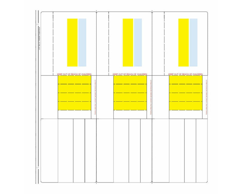 PDC PharmeXcript® Label Form with Patented Flickaway® Technology Laser Permanent 8-1/2" x 11" White, 600 per Box | PXTDODREFILL