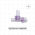 Dual Check Valve, Female Luer Slip Inlet, Male Luer Lock Outlet, Female Luer Lock Control Port - 0.26 inch OD (6.6 mm); 1.5 - 5.6 psi CP - QOS5401086SN