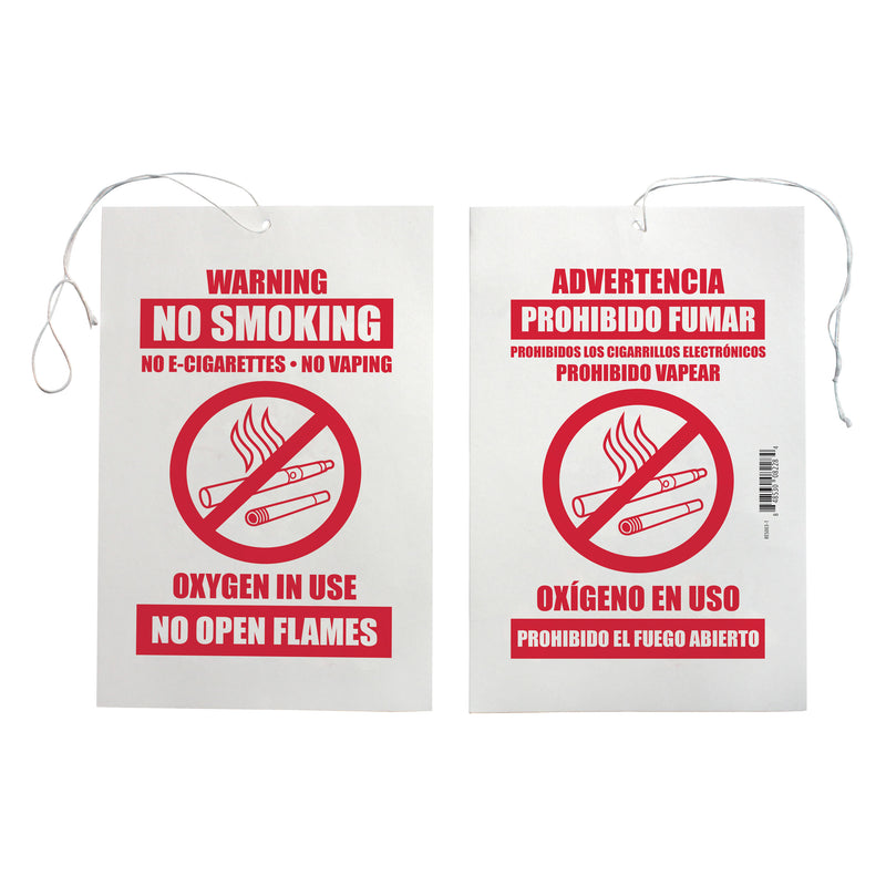 SUNSET Oxygen No Smoking Sign- 50/pk RES003