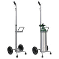SUNSET  Oxygen Cylinder Cart, Powder Coated, Adjustable Handle - For single tanks sizes E/D - 4/case RES060