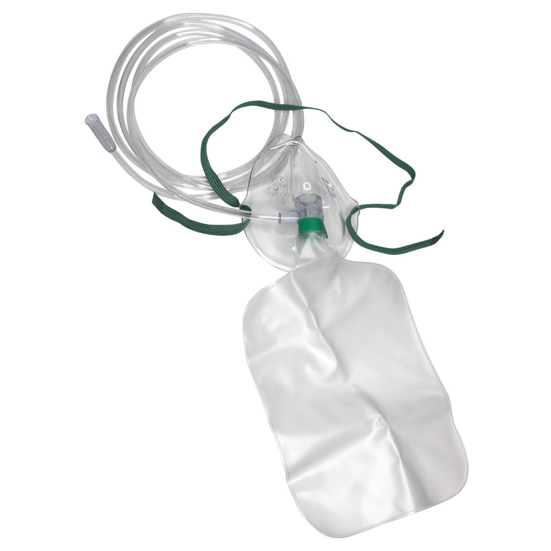 RES2101V Partial Rebreather / Non-Rebreather O2 Mask with 7ft Tubing 50/case