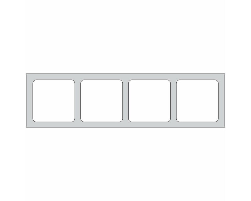 PDC Slide Label Direct Thermal Synthetic Permanent 3" Core 7/8" x 7/8" White,20000 per Roll | SLIDE22