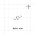 Male Luer Slip, Barbed, White, 100/Bag - Fits 1/8 inch ID Tubing (0.125 inch, 3.18 mm) - SLM4130