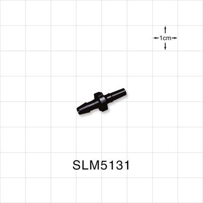 Male Luer Slip, Barbed, Black, 100/Bag - Fits 5/32 inch ID Tubing (0.156 inch, 3.97 mm) - SLM5131