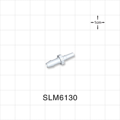 Male Luer Slip, Barbed, Natural, 100/Bag - Fits 3/16 inch ID Tubing (0.188 inch, 4.76 mm) - SLM6130