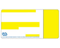 PDC Label Direct Thermal (Paper, Permanent) 3" Core 2"x4" 3" White and Yellow - 7500 per Case | SPRO12-2