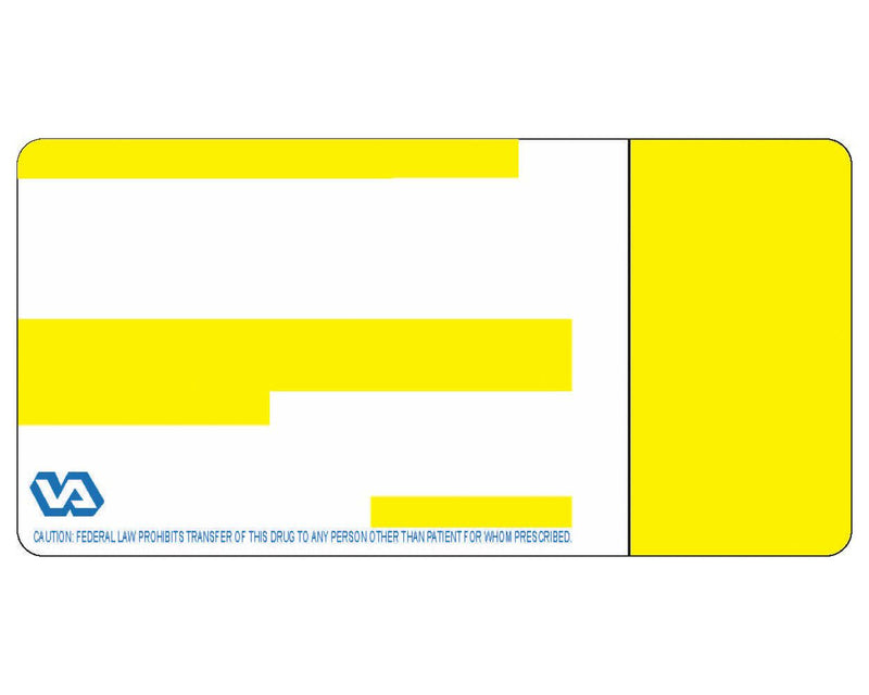 PDC Label Direct Thermal (Paper, Permanent) 3" Core 2"x4" 3" White and Yellow - 7500 per Case | SPRO12-2