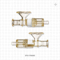 Steam-Thru Connector, Barbed - 0.5 inch/0.75 inch Mini x 1 inch/1.5 inch Standard x Fits 3/8 inch ID Tubing (0.375 inch x 9.53 mm) - STC1700300
