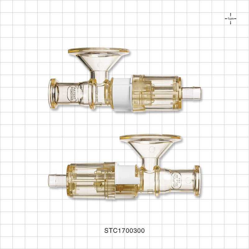 Steam-Thru Connector, Barbed - 0.5 inch/0.75 inch Mini x 1 inch/1.5 inch Standard x Fits 3/8 inch ID Tubing (0.375 inch x 9.53 mm) - STC1700300