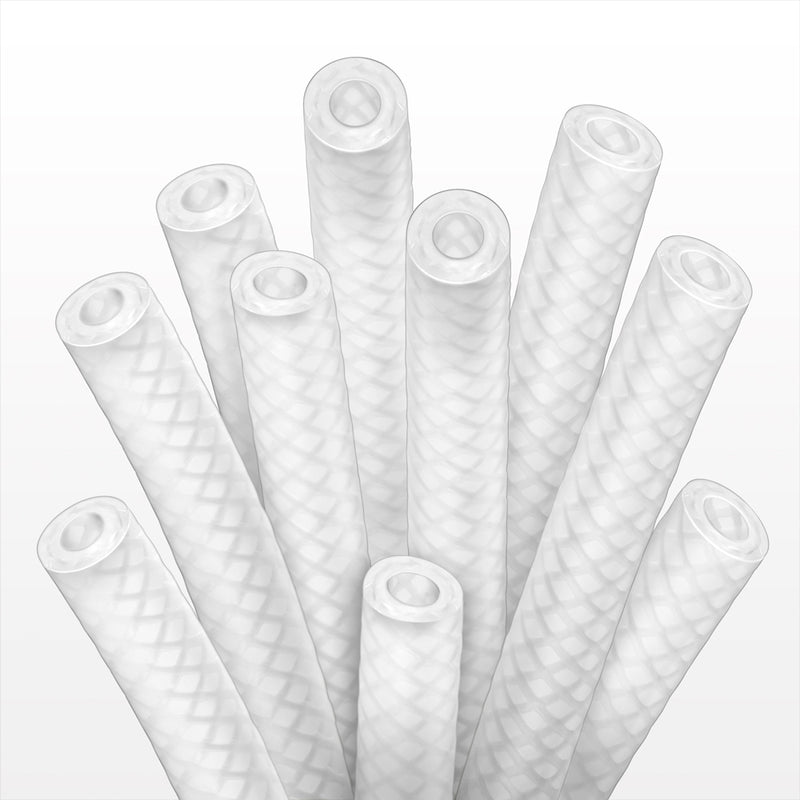 AdvantaSil™ APSH Braid-Reinforced Silicone Tubing - 70A Durometer; 7/8 inch ID x 1.26 inch OD (0.875 inch x 1.26 inch, 22.23 mm x 32 mm) x 50 ft coil (15.24 m) - T2150