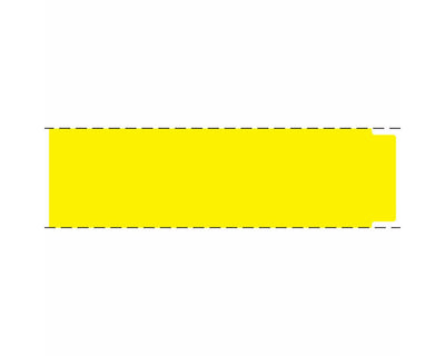 PDC Label Cerner Direct Thermal Paper Permanent 3" Core 3 1"/2"x1 Yellow 5800 per Roll, 2 Rolls per Box | TD-1312N-Y