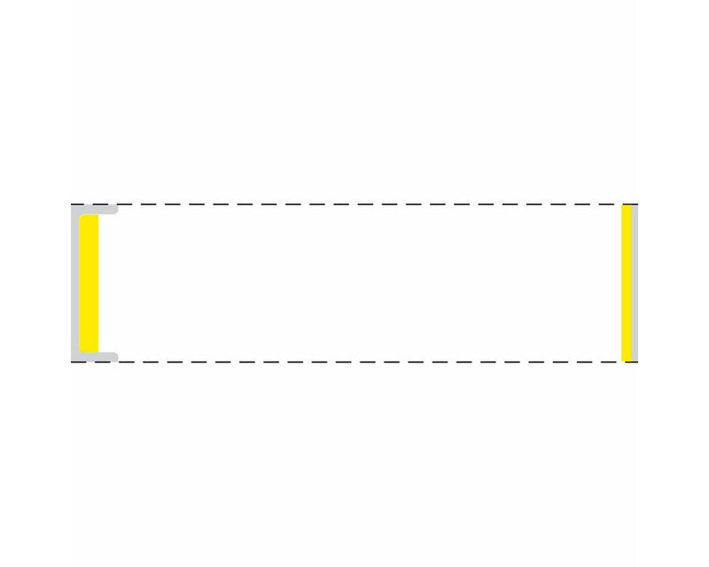 PDC Label Cerner Direct Thermal Paper Permanent 3" Core 3 1"/2"x1 White with Yellow 5800 per Roll, 2 Rolls per Box |  TD-1312N-YB