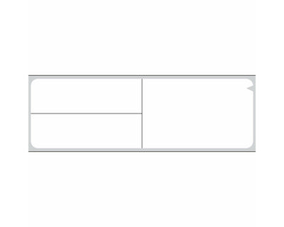 PDC V-Notch® Label Meditech Direct Thermal Paper Permanent 3" Core 4" x 1-1/4" White 3600 per Roll, 1 Roll per Box | TD-MIT-3BD