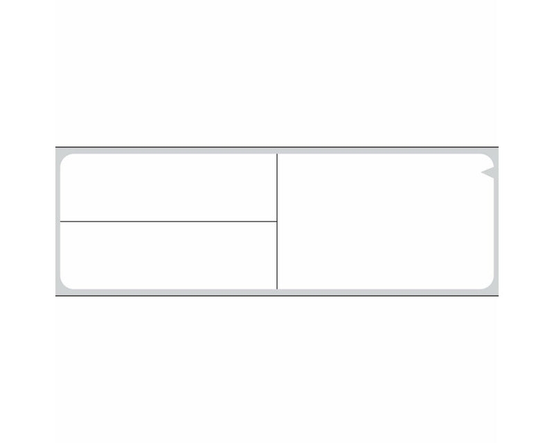 PDC V-Notch® Label Meditech Direct Thermal Paper Permanent 3" Core 4" x 1-1/4" White 3600 per Roll, 1 Roll per Box | TD-MIT-3BD