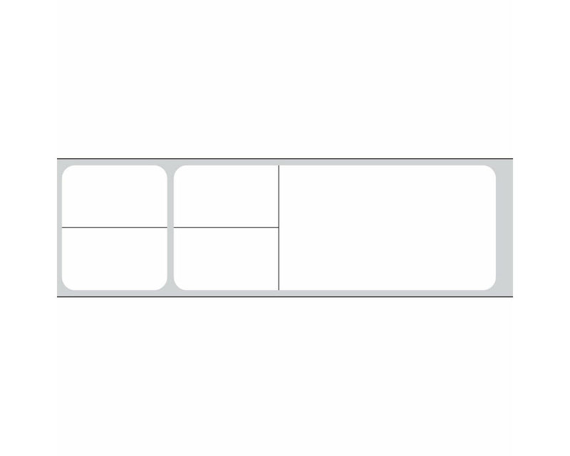 PDC Label Misys/Sunquest Direct Thermal Paper Permanent 3" Core 4 1/8"x1 3/16" White 4300 per Roll, 2 Rolls per Box | TD-SQ4-SL