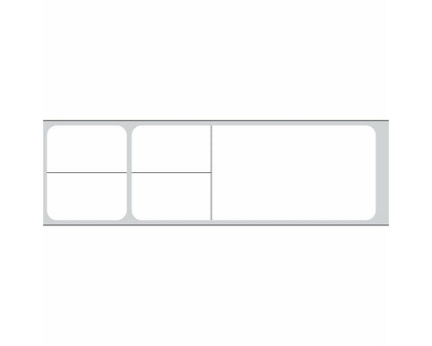 PDC Label Misys/Sunquest Direct Thermal Paper Permanent 3" Core 4 1/8"x1 3/16" White 4300 per Roll, 2 Rolls per Box | TD-SQ4-SL