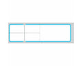 PDC Label Misys/Sunquest Direct Thermal Paper Permanent 3" Core 4 1/8"x1 3/16" White with Blue 4300 per Roll, 2 Rolls per Box | TD-SQ4B