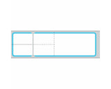 PDC Label Misys/Sunquest Direct Thermal Paper Permanent 3" Core 4 1/8"x1 3/16" White with Blue 4300 per Roll, 2 Rolls per Box | TD-SQ4B
