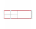 PDC Label Misys/Sunquest Direct Thermal Paper Permanent 3" Core 4 1/8"x1 3/16" White with Red 4300 per Roll, 2 Rolls per Box | TD-SQ4R