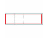 PDC Label Misys/Sunquest Direct Thermal Paper Permanent 3" Core 4 1/8"x1 3/16" White with Red 4300 per Roll, 2 Rolls per Box | TD-SQ4R