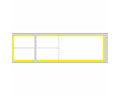 PDC Label Misys/Sunquest Direct Thermal Paper Permanent 3" Core 4 1/8"x1 3/16" White with Yellow 4300 per Roll, 2 Rolls per Box | TD-SQ4YB