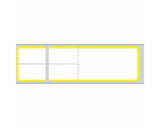 PDC Label Misys/Sunquest Direct Thermal Paper Permanent 3" Core 4 1/8"x1 3/16" White with Yellow 4300 per Roll, 2 Rolls per Box | TD-SQ4YB