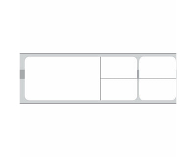 PDC Label Misys/Sunquest Direct Thermal Paper Permanent 1 1/2" Core 4 1/8"x1 3/16" White 1200 per Roll, 8 Rolls per Box | TD-SQBLS-SL