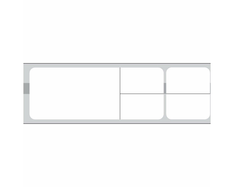 PDC Label Misys/Sunquest Direct Thermal Paper Permanent 1 1/2" Core 4 1/8"x1 3/16" White 1200 per Roll, 8 Rolls per Box | TD-SQBLS-SL