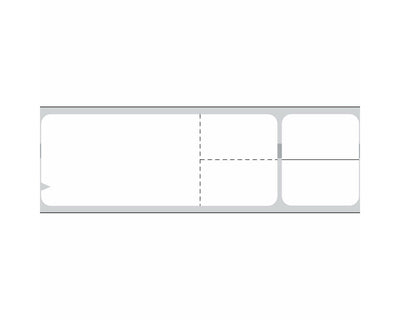 PDC V-Notch® Label Misys/Sunquest Direct Thermal Paper Permanent 1-1/2" Core 4-1/8" x 1-3/16" White 1200 per Roll, 8 Rolls per Box |  TD-SQBLSTRBD
