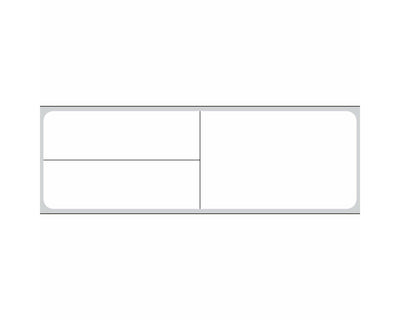 PDC Label Meditech Direct Thermal Paper Permanent 1" Core 4"x1 1/4" White 1000 per Roll, 6 Rolls per Box | TD1-MIT-3