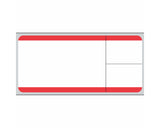 PDC Label SoftLab Direct Thermal Paper Permanent 1" Core 3" X 1-3/8" White with Red 1500 per Roll, 3 Rolls per Box | TD1-SL3RB