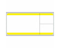 PDC Label SoftLab Direct Thermal Paper Permanent 1" Core 3" X 1-3/8" White with Yellow 1500 per Roll, 3 Rolls per Box | TD1-SL3YB
