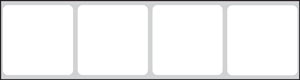 PDC IDGuard® Slide Label - Direct Transfer (Paper, Permanent) 1 1/2" Core 15/16"x15/16" White - 2500 per Roll, 4 Rolls per Box | TD15A-1516