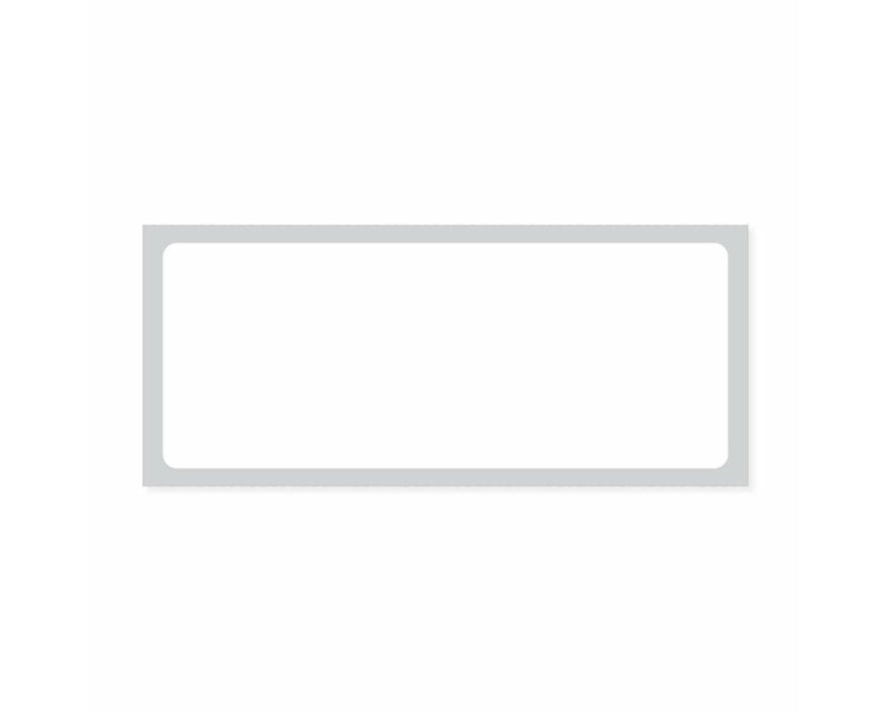 PDC Label Direct Thermal Paper Permanent 1" Core 2 1/2"x1 White 1300 per Roll, 8 Rolls per Case | THERMD19
