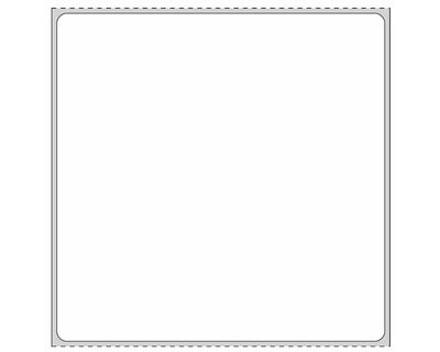PDC Label Direct Thermal Paper Permanent 1" Core 4"x4 White 500 per Roll, 8 Rolls per Case | THERMD51