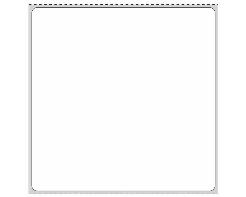 PDC Label Direct Thermal Paper Permanent 1" Core 4"x4 White 500 per Roll, 8 Rolls per Case | THERMD51